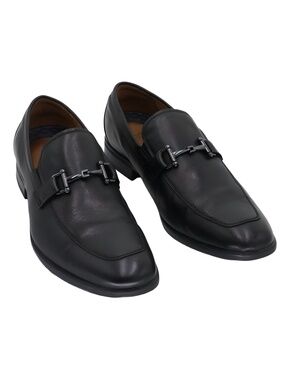 Florsheim Pregamo Bit Loafer Black Leather Slip-On Dress Shoes Size 9.5M